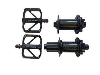 Carbon hubs and light pedals